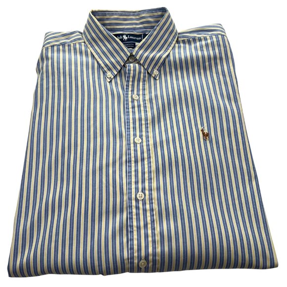 Ralph Lauren Other - Ralph Lauren Flesh Pony Mens Shirt 16 Striped Button Yarmouth 33 Long Sleeve XL